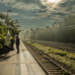 Bahnhof im Nebel...... Christoph Möllers